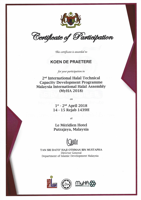 Jakim International Halal Technical Capacity Development Program Certificate of Halal Balancing™ - Halal Logistics