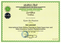 Halal Supervisor - HAS 23000 certificate